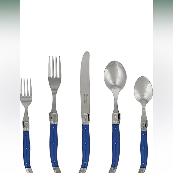 Dining French Home 2 Piece Laguiole French Flatware Set Blue Poshmark